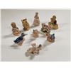 Image 1 : 9 pc Vintage Wade Porcelain Figurines