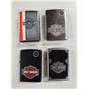 Image 3 : Lot of Harley Davidson Zippo Lighters 9pc