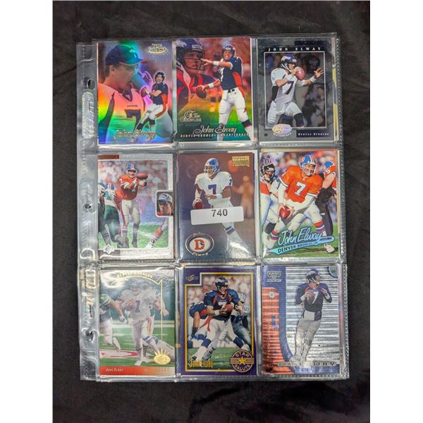 54 FOOTBALL CARDS JOHN ELWAY