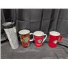 Image 1 : 3  16 OZ  STARBUCK'S  COLLECTOR MUGS + 1 TRAVEL MUG