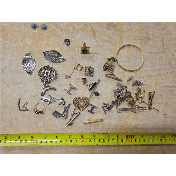 Lot of pins and earrings