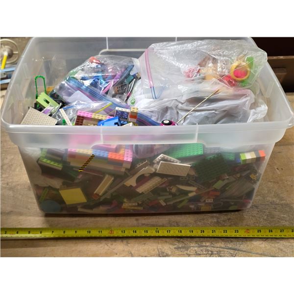 Bin of legos