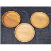 Image 3 : Baribocraft Wood Bowl, Made in Canada (1).  Wooden Plates (3)