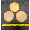 Image 4 : Baribocraft Wood Bowl, Made in Canada (1).  Wooden Plates (3)