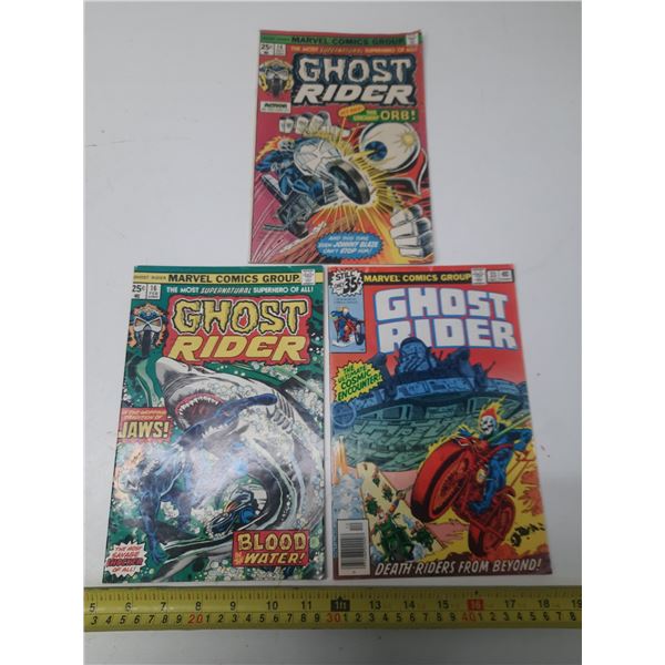 Marvel Ghost Rider Vol 1 #14, #16, #33 Years 1975-78.