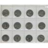 Image 1 : Canada Lot of 12 Nickel Dollars 1968/1982.
