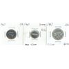 Image 1 : Canada 1967 Centennial Nickel, Dime, Quarter AU-50 .800 Silver.
