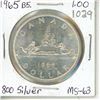 Image 1 : Canada 1965 Blunt 5 Dollar MS-63 .800 Silver.
