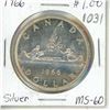 Image 1 : Canada 1966 Dollar MS-60 .800 Silver.