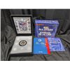 Image 1 : Vintage 2002 NHL All-Stars Commemorative Stamp and Medallion Set w/ original Box (Great Condition)