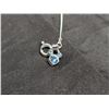 Image 2 : Disney Mickey Mouse Birth Stone Necklace Ft. Blue Crystal Pendant