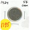 Image 1 : 1924 Canada 5 Cents Coin.