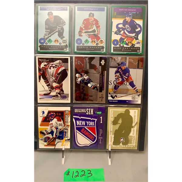 lot of 9 odd NHL hockey cards