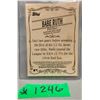 Image 2 : Babe Ruth Topps 2009 baseball short print card