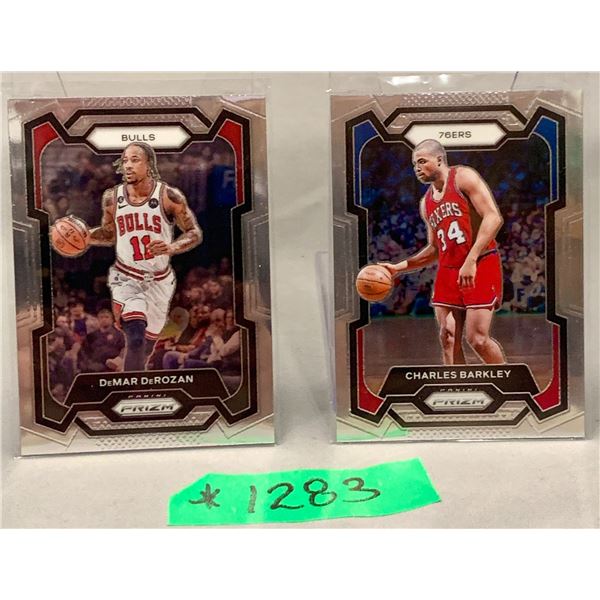 NBA 2x Panini Prizm cards: DeRozan & Charles Barkley