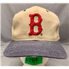 Image 1 : Boston Red Sox starter vintage baseball cap leather snapback & suede leather brim - unworn
