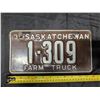Image 1 : 1935 Sask. Plate 1-309 Farm Truck.