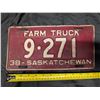 Image 1 : 1938 Sask. Plate 9.271 Farm Truck.