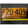 Image 1 : 1942 Sask. Plate F20-409.