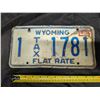 Image 1 : Wyoming Plate 1 Tax 1781.