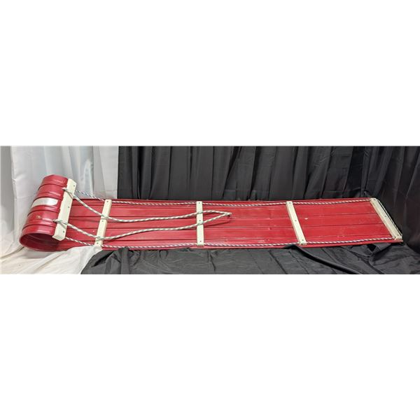 6 Foot Red Aluminium Toboggan.