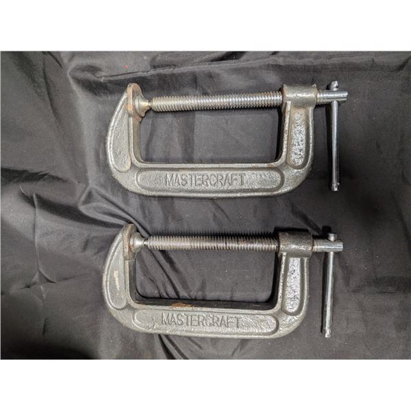 2 Mastercraft 5 Inch C Clamps.