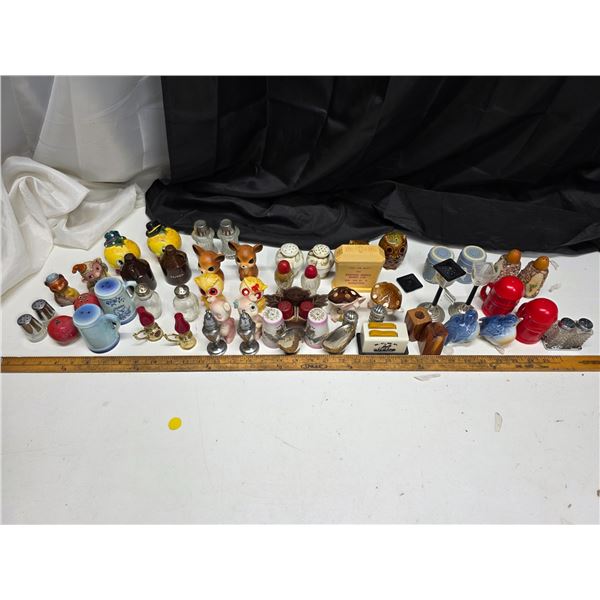 Lot of vintage salt and pepper shakers