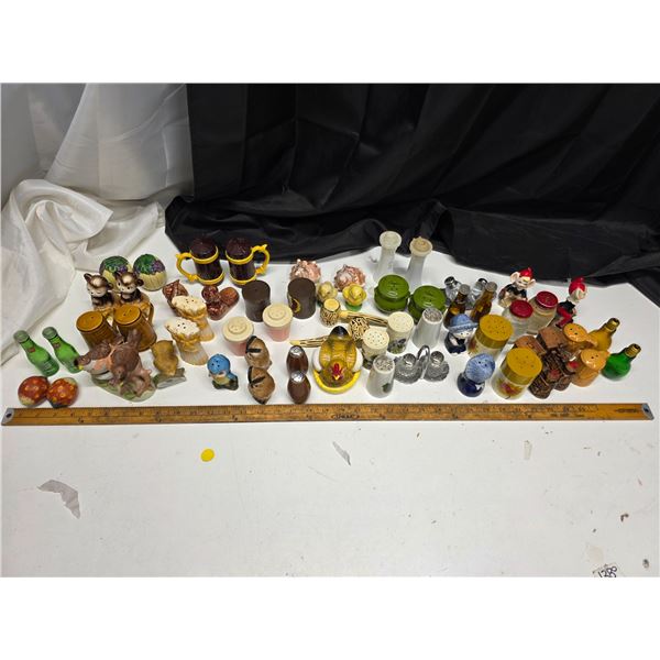 Lot of vintage salt and pepper shakers