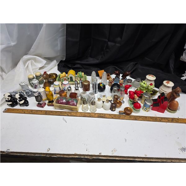 Lot of vintage salt and pepper shakers