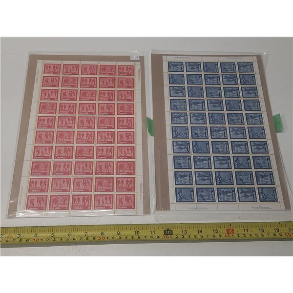 Canada Keep-Fit & Summer & Winter Sports Sheets of 50 VF NH YR 1974.