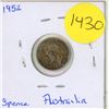 Image 1 : 1952 Australian 3 pence Coin