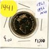 Image 1 : 1992 Canadian One Dollar Coin (1867-1992). MS-65