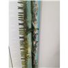 Image 3 : ANTIQUE CROSSCUT SAW with FOLK ART Landscape Oil Painting