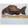 Image 4 : INDIGENOUS SALMON 12" CARVING BY MATTHEW BAKER