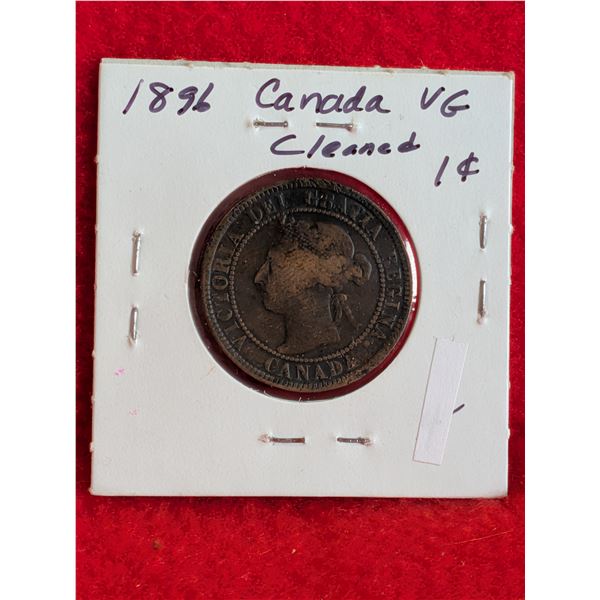 1886 CANADIAN ONE CENT PIECE
