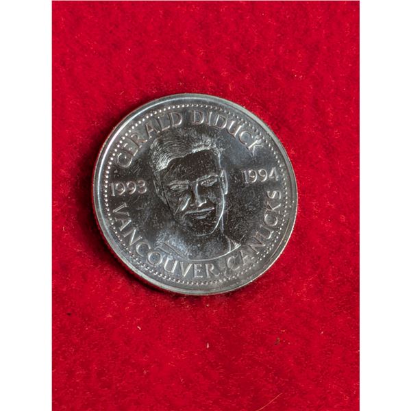 1993/94 VANCOUVER CANUCK GERALD DIDUCK COIN
