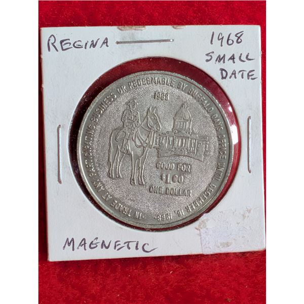 1968 REGINA BUFFALO DAYS COIN