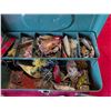 Image 2 : VINTAGE green metal Union Steel Chest tackle box