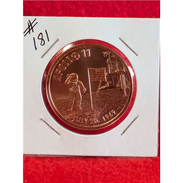 APPOLO 11 1 ounce COPPER Coin