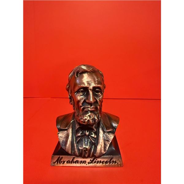 vintage Abraham Lincoln coin bank Copper