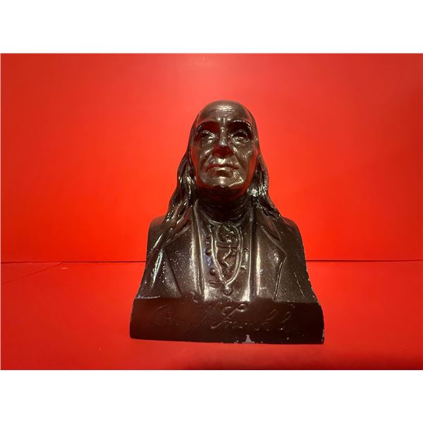 vintage Benjamin Franklin coin bank