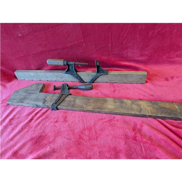 ANTIQUE CARPENTER'S WOOD CLAMP