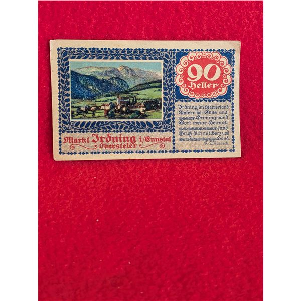 ANTIQUE 1920'S AUSTRIAN CURRENCY