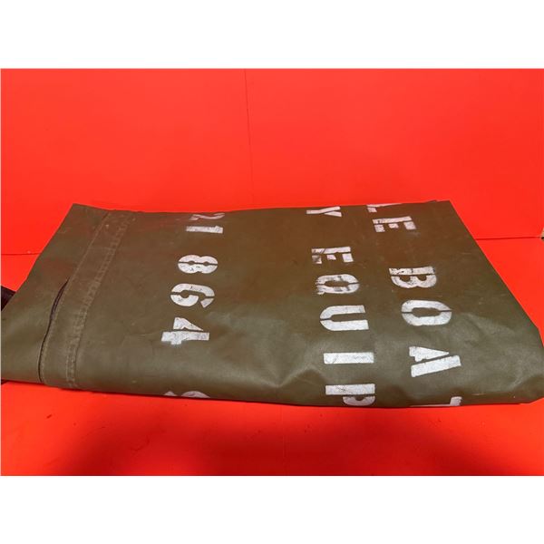 Military carrying bag for an inflatable boat and ancillary equipment