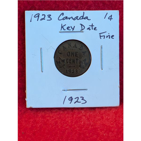 1923 CANADIAN ( Key Date) Penny