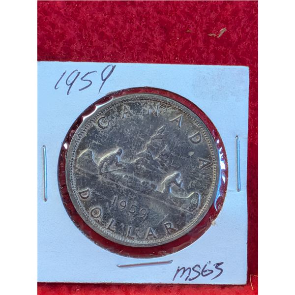 1959 CANADIAN SILVER DOLLAR
