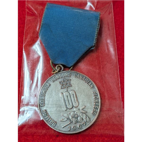 BRITISH COLUMBIA HONOURS CANADIAN PIONEERS 1967