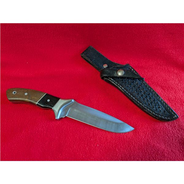 WINCHESTER Stainless 10" steel knife & Leather Sheath