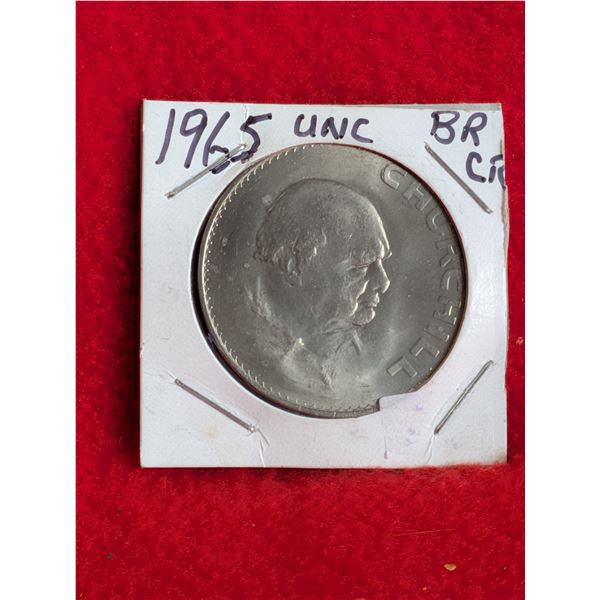 1965 UNITED KINGDOM CHURCHILL COMMEMORATIVE COIN