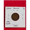 Image 1 : 1922 CANADIAN ONE CENT ( Key date) COIN